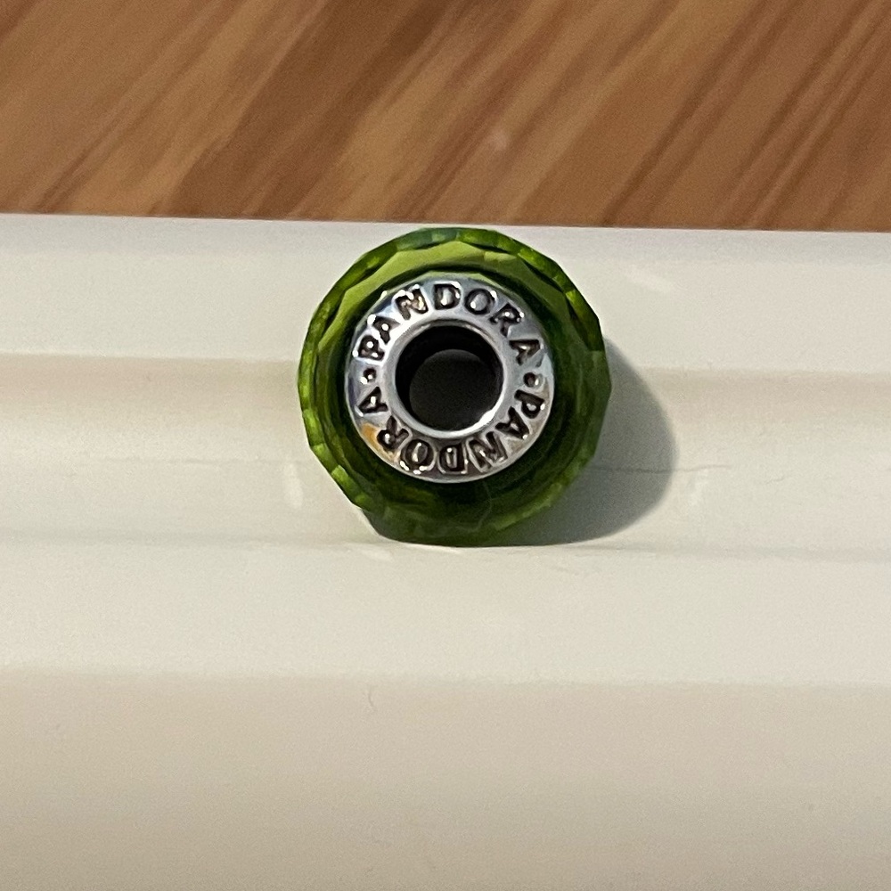 Pandora Green Murano Bead